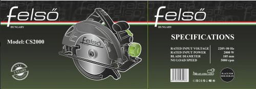 Пила дискова CS2000 Felső