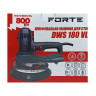Шліфмашина для бетону Forte DWS 180 VL 800 Вт, 180 мм, 1200-2300 об./хв, з пилозбірником, LED-підсвіткою