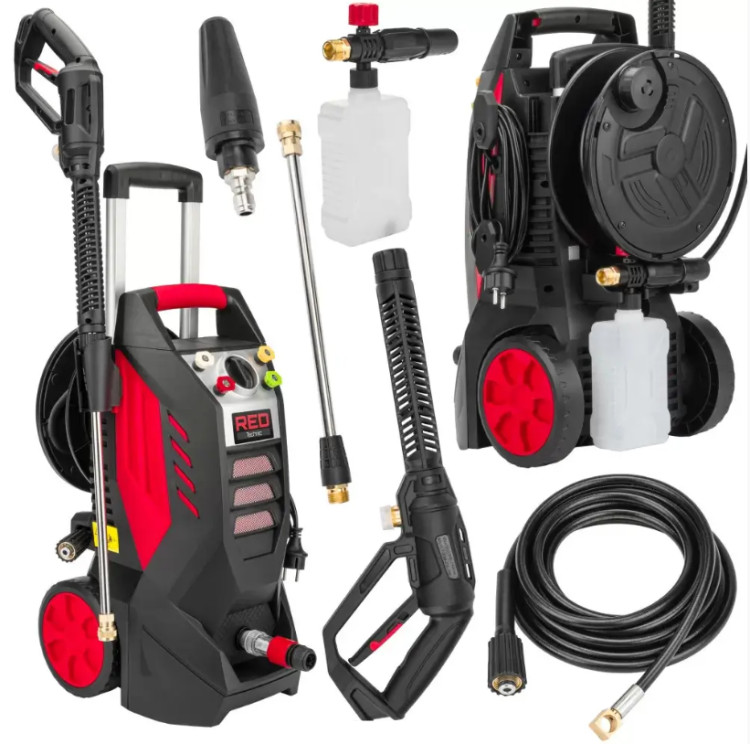 Мінімийка RED TECHNIC RTMC0029, мийка високого тиску, портативна мінімийка, електрична мінімийка
