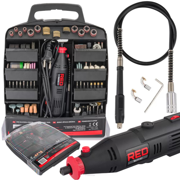 Пряма шліфувальна машина RED TECHNIC RTSPT0047 300 ел, пряма шліфувальна машина, ручна шліфувальна машина