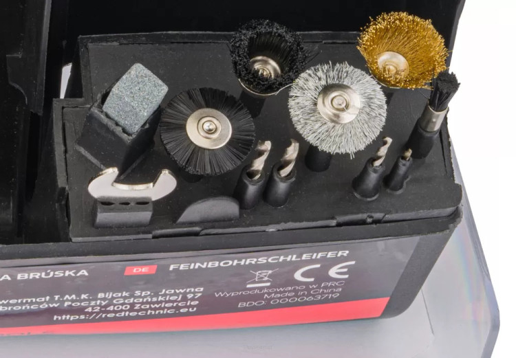 Пряма шліфувальна машина RED TECHNIC RTSPT0047 300 ел, пряма шліфувальна машина, ручна шліфувальна машина