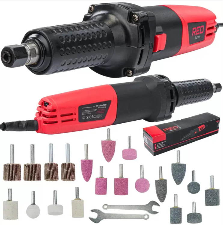 Пряма шліфувальна машина RED TECHNIC RTSTR0040 1500 Вт, пряма шліфувальна машина, пряма шліфувальна машина ручна