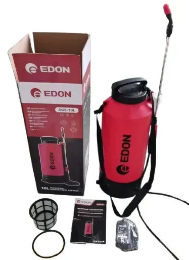 Акумуляторний садовий обприскувач Edon AGS-10L, портативний обприскувач, бездротовий обприскувач