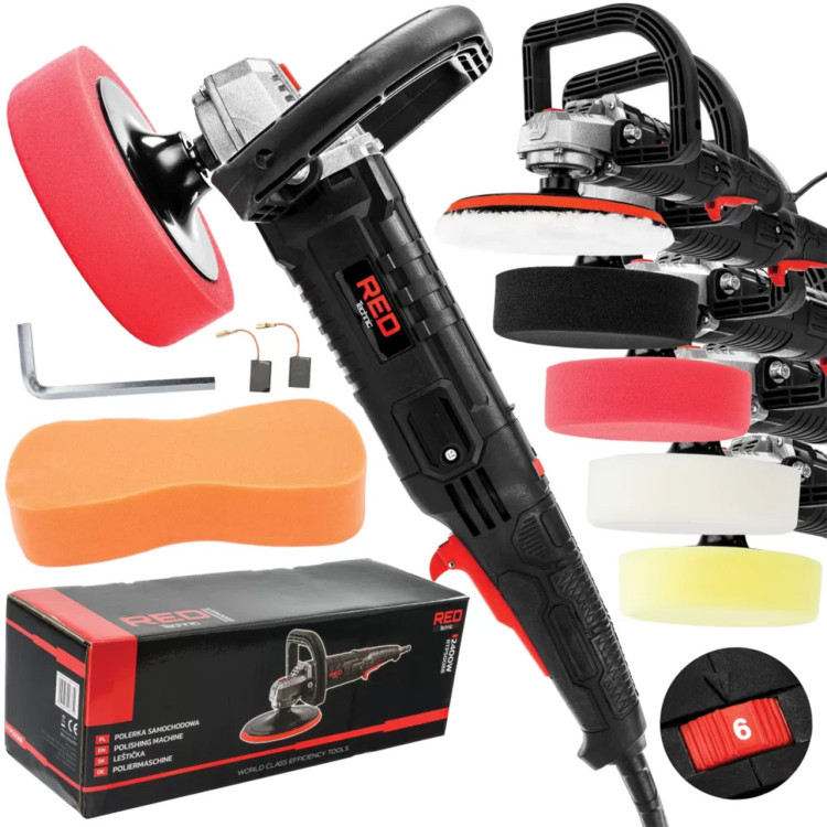 Машина полірувальна RED TECHNIC RTPS0088, полірувальна машина, шліфувально-полірувальна машина