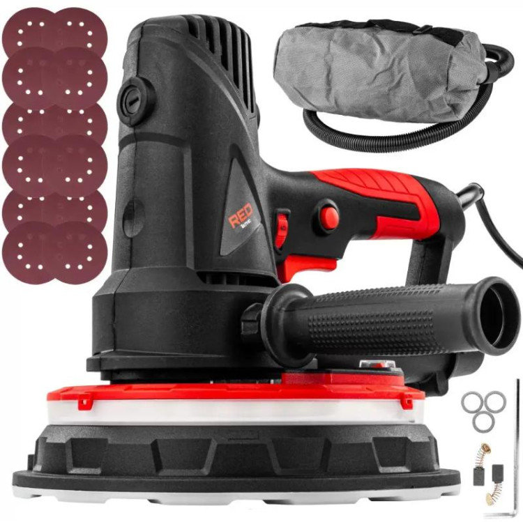 Шліфмашина RED TECHNIC RTSDG0135, ручна вібраційна шліфувальна машина, компактна шліфувальна машина