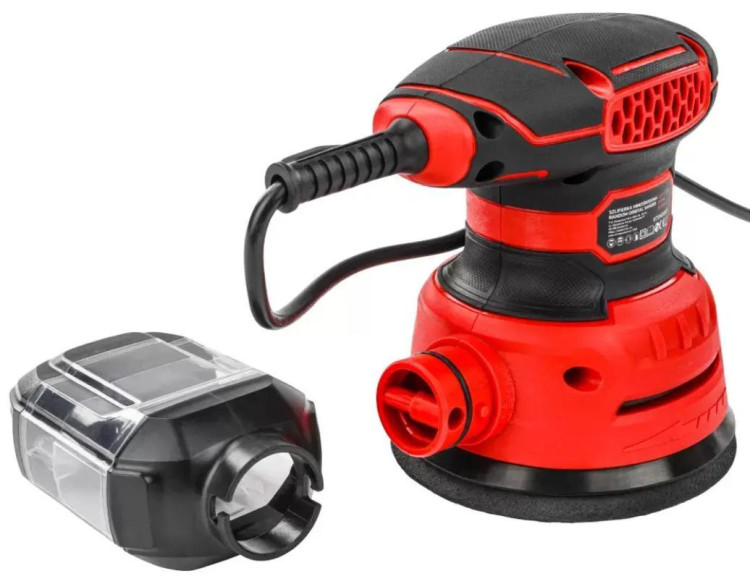 Шліфмашина ексцентрикова RED TECHNIC RTSMO0121, орбітальна шліфувальна машина, шліфувальна машина ексцентрик