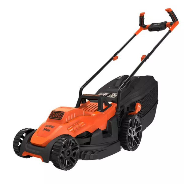 Газонокосарка електрична 1.4кВт Black Decker BEMW461BH, електрична газонокосарка, газонокосарка побутова