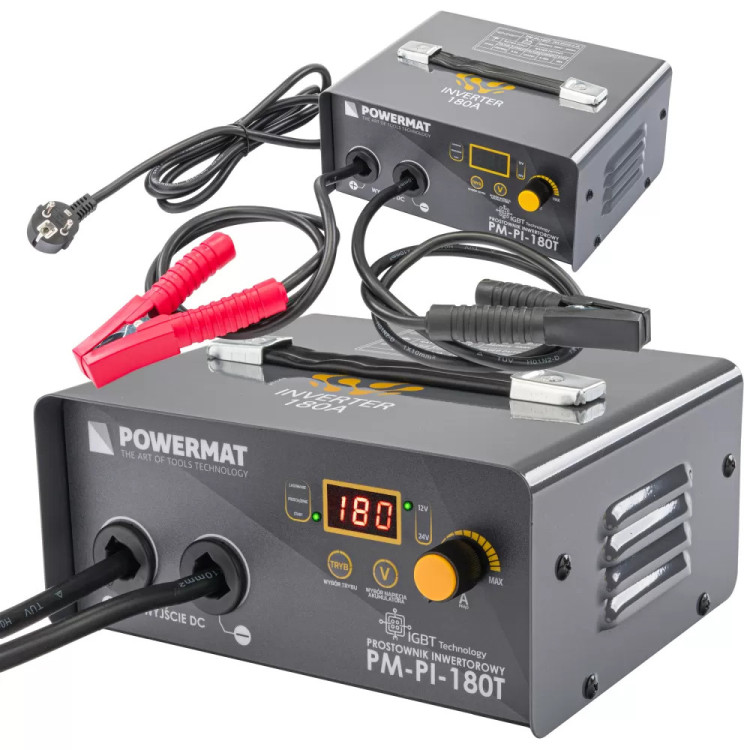 Пристрій пуско-зарядний Powermat PM-PI-180T, пуско-зарядний пристрій 12 В/24, пуско-зарядний пристрій
