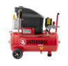 Компресор 24 л, INTERTOOL PT-0010, компресор на олії, поршневий компресор, компресор для пневмоінструменту