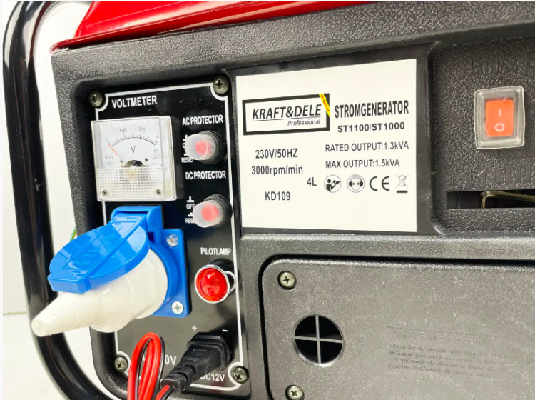 Генератор бензиновий Kraft Dele 1200 ВТ ST-1000 KD-109