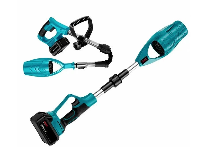 Акумуляторна садова повітродувка BOXER BX-3420 48 V, 800 Вт, 2 акумулятори, швидкість потоку 52 м/с, для листя, пилу, сміття та