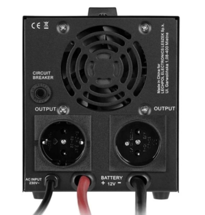 Джерело безперебійного живлення REBEL POWER-1000 LFP4 (ІБП) Rebel 700/1000W 12v (Чорний) RB-4028 (LiFePo4)
