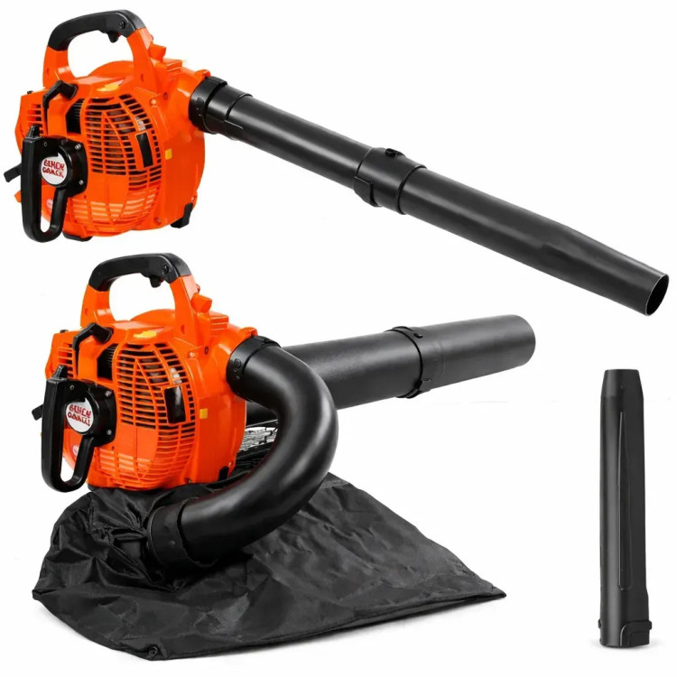 Бензинова повітродувка BOXER BX-3444 3-в-1 6.5 кВт, 8000 об./хв, 390 км/год, з функцією всмоктування, подрібнення та мішком 50 л
