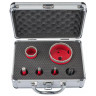 Набір коронок RED TECHNIC RTZOD0045 5 шт, коронки по дереву, коронки по металу, коронки по бетону