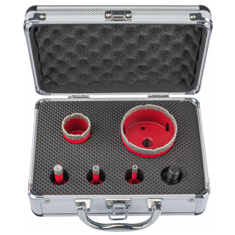 Набір коронок RED TECHNIC RTZOD0045 5 шт, коронки по дереву, коронки по металу, коронки по бетону