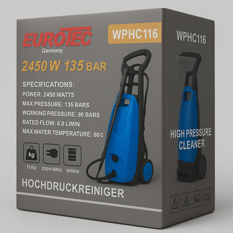 Мийка високого тиску EuroTec WPHC116