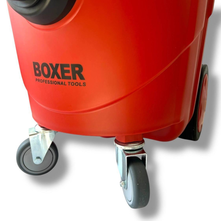 Промисловий пилосос Boxer BX-113 35 л, 4500 Вт, для гіпсової, цементного та бетонного пилу, з HEPA фільтром, автоочищенням і розеткою