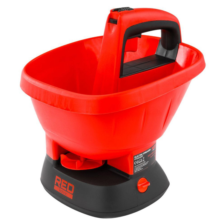 Розкидач акумуляторний RED TECHNIC RTSAK0097 (Сіалка), розкидач добрив акумуляторний